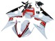 Carenados Moto Yamaha YZF R6S 2006-2009 - Blanco Rojo Negro Brillante Baratos
