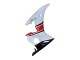 Carenados Moto Yamaha YZF R6S 2006-2009 - Blanco Rojo Negro Brillante Baratos
