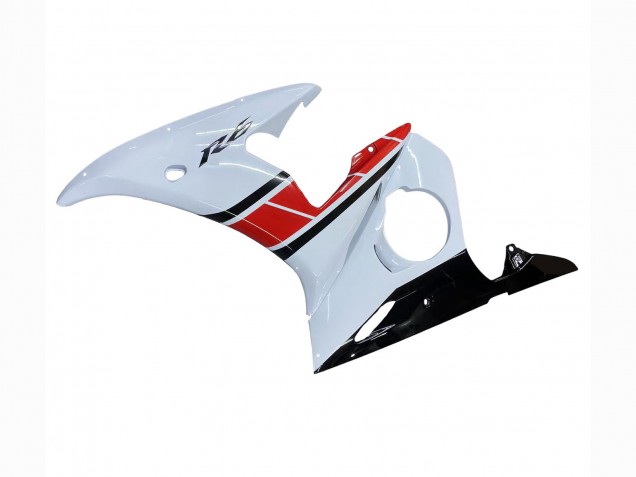 Carenados Moto Yamaha YZF R6S 2006-2009 - Blanco Rojo Negro Brillante Baratos