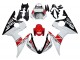 Carenados Moto Yamaha YZF R6 2003-2004 - Blanco Rojo Negro Brillante Motul Baratos