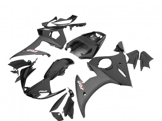 Carenados Moto Yamaha YZF R6S 2006-2009 - Negro Brillante Negro Mate Baratos