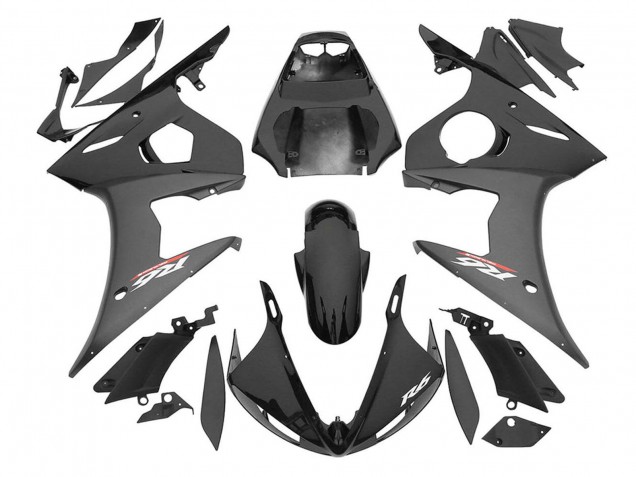 Carenados Moto Yamaha YZF R6S 2006-2009 - Negro Brillante Negro Mate Baratos