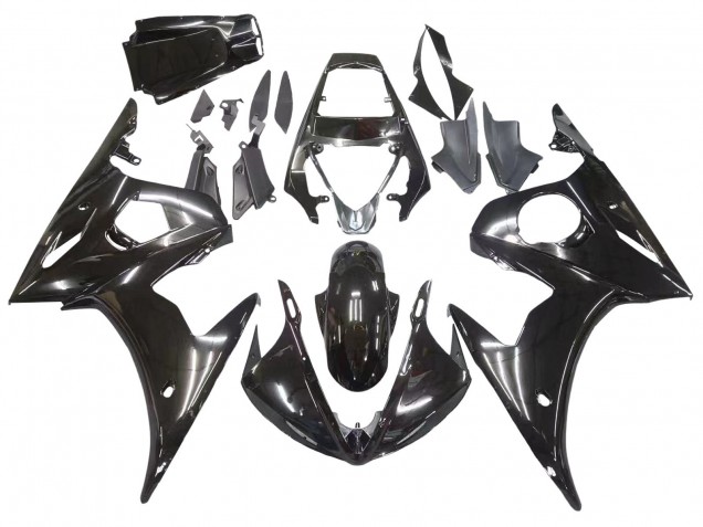 Carenados Moto Yamaha YZF R6 2003-2004 - Negro Brillante Baratos