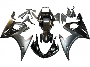 Carenados Moto Yamaha YZF R6 2003-2004 - Negro Brillante Negro Mate Oro Camaleón Baratos