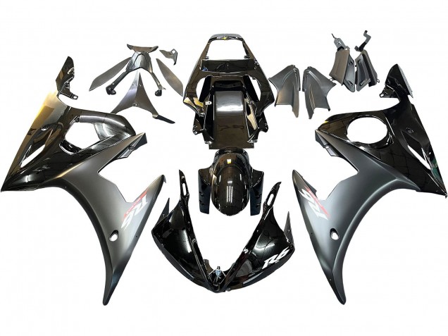 Carenados Moto Yamaha YZF R6 2003-2004 - Negro Brillante Negro Mate Oro Camaleón Baratos