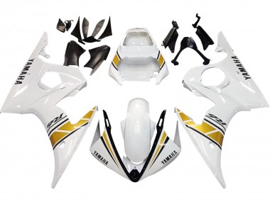 Carenados Moto Yamaha YZF R6 2003-2004 - Blanco Oro Baratos