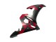 Carenados Moto Yamaha YZF 600 R6 2005 - Negro Mate Rojo Geométrico Baratos