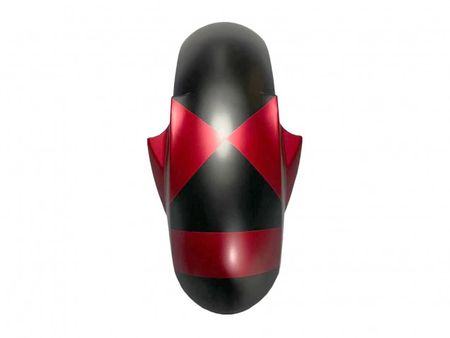 Carenados Moto Yamaha YZF 600 R6 2005 - Negro Mate Rojo Geométrico Baratos