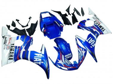 Carenados Moto Yamaha YZF 600 R6 2005 - Azul Blanco Rojo Motul Michelin Fiat Baratos