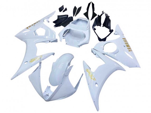 Carenados Moto Yamaha YZF 600 R6 2005 - Blanco Oro Baratos