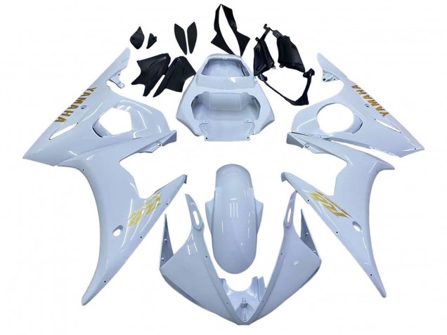 Carenados Moto Yamaha YZF 600 R6 2005 - Blanco Oro Baratos