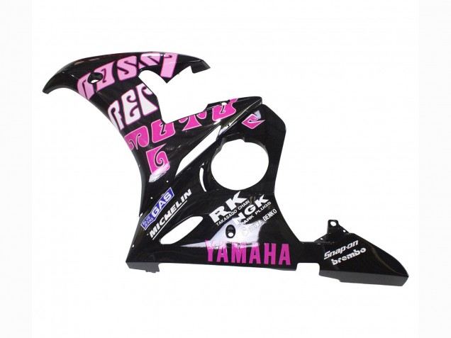 Carenados Moto Yamaha YZF 600 R6 2005 - Negro Rosa Amarillo Repsol 46 Baratos