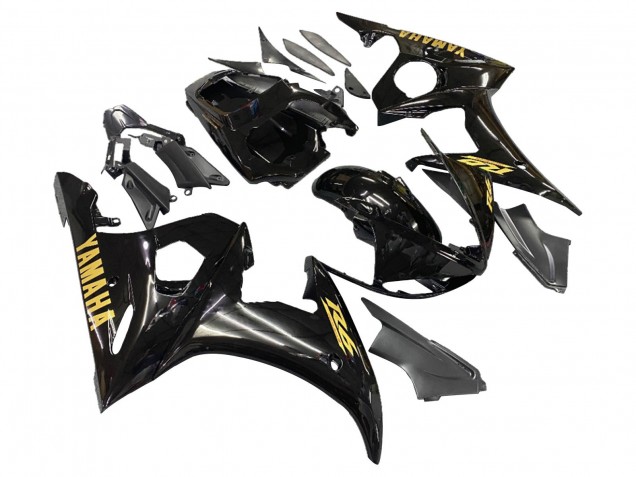Carenados Moto Yamaha YZF 600 R6 2005 - Negro Oro Baratos