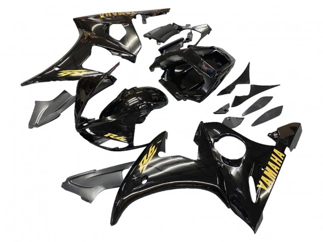 Carenados Moto Yamaha YZF 600 R6 2005 - Negro Oro Baratos
