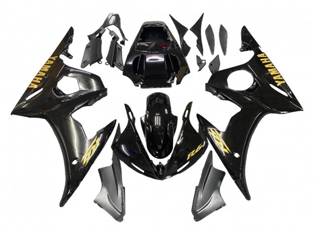 Carenados Moto Yamaha YZF 600 R6 2005 - Negro Oro Baratos