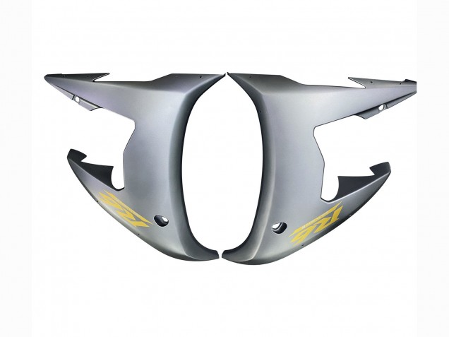 Carenados Moto Yamaha YZF 600 R6 2005 - Gris Negro Mate Oro Baratos