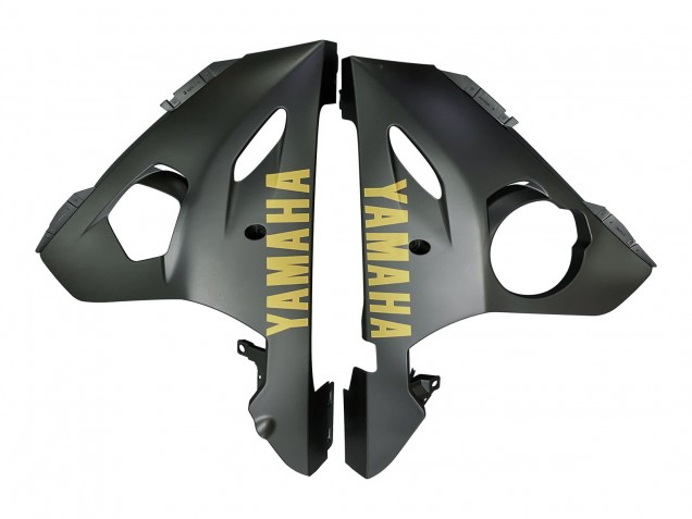 Carenados Moto Yamaha YZF 600 R6 2005 - Gris Negro Mate Oro Baratos