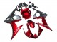 Kits Carenado Moto Yamaha YZF 600 R6 2005 - Rojo Negro Mate Baratos