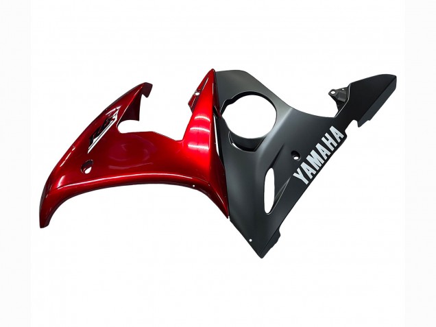 Kits Carenado Moto Yamaha YZF 600 R6 2005 - Rojo Negro Mate Baratos