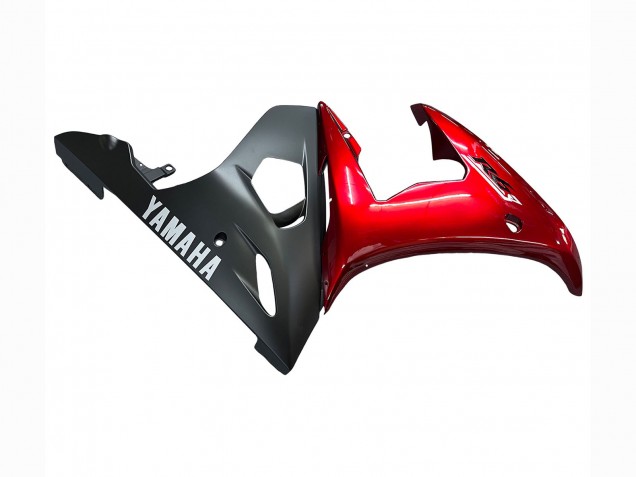 Kits Carenado Moto Yamaha YZF 600 R6 2005 - Rojo Negro Mate Baratos