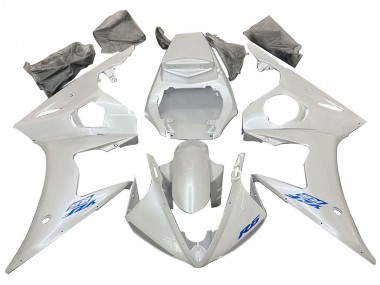 Carenados Moto Yamaha YZF 600 R6 2005 - Blanco Azul Baratos