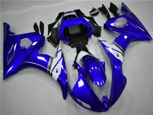 Carenados Moto Yamaha YZF 600 R6 2005 - Azul Blanco Baratos
