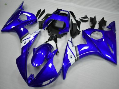 Carenados Moto Yamaha YZF 600 R6 2005 - Azul Blanco Baratos