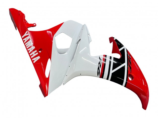 Carenados Moto Yamaha YZF 600 R6 2005 - Blanco Rojo Negro Brillante Baratos