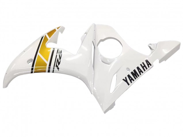 Carenados Moto Yamaha YZF 600 R6 2005 - Blanco Oro Negro Baratos