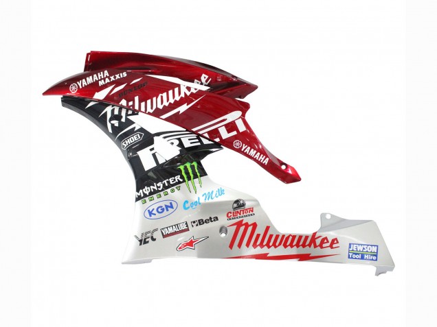 Carenados Moto Yamaha YZF 600 R6 2006-2007 - Blanco Rojo Negro Verde Monstruo Milwaukee Baratos