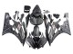 Carenados Moto Yamaha YZF 600 R6 2006-2007 - Negro Mate Plata Llama Baratos