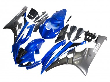 Carenados Moto Yamaha YZF 600 R6 2006-2007 - Azul Blanco Negro Brillante Baratos
