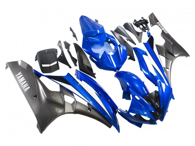 Carenados Moto Yamaha YZF 600 R6 2006-2007 - Azul Blanco Negro Brillante Baratos