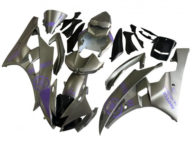 Carenados Moto Yamaha YZF 600 R6 2006-2007 - Gris Púrpura Motul Baratos
