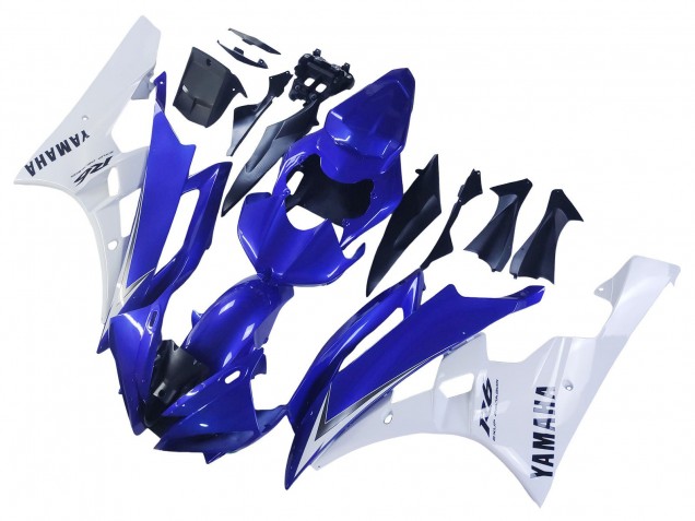 Carenados Moto Yamaha YZF 600 R6 2006-2007 - Blanco Azul Negro Baratos