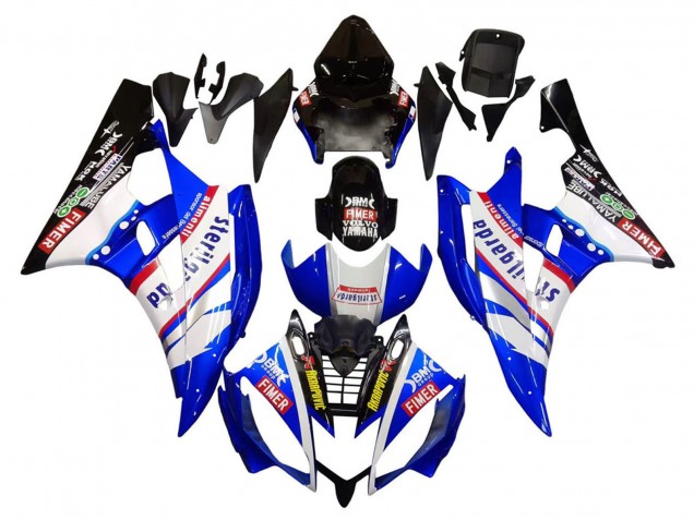 Carenados Moto Yamaha YZF 600 R6 2006-2007 - Blanco Azul Negro Fimer Volvo Yamalube Sterilgarda Baratos