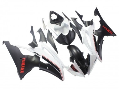 Carenados Moto Yamaha YZF 600 R6 2008-2016 - Blanco Negro Mate Rojo Calcomanías Baratos