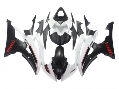 Carenados Moto Yamaha YZF 600 R6 2008-2016 - Blanco Negro Mate Rojo Calcomanías Baratos