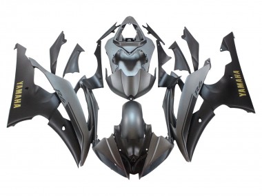 Carenados Moto Yamaha YZF 600 R6 2008-2016 - Gris Negro Mate Oro Calcomanías Baratos