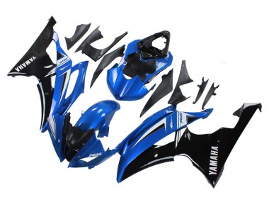 Carenados Moto Yamaha YZF 600 R6 2008-2016 - Blanco Azul Negro Brillante Baratos