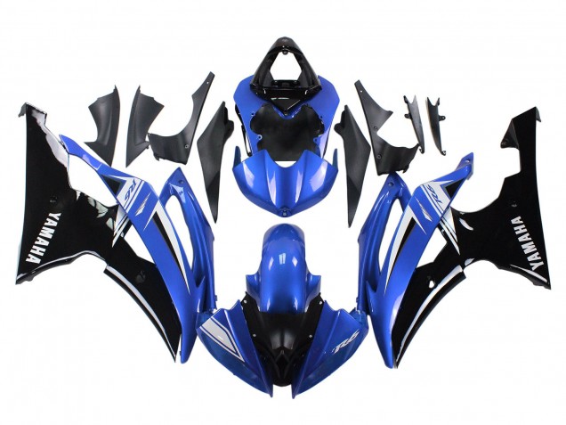 Carenados Moto Yamaha YZF 600 R6 2008-2016 - Blanco Azul Negro Brillante Baratos