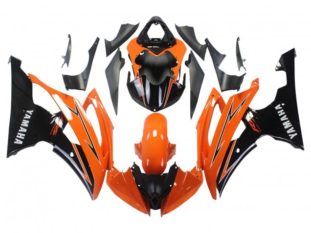 Carenados Moto Yamaha YZF 600 R6 2008-2016 - Naranja Negro Baratos