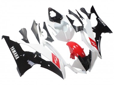 Carenados Moto Yamaha YZF 600 R6 2008-2016 - Blanco Rojo Negro Brillante Baratos