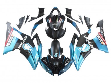Carenados Moto Yamaha YZF 600 R6 2008-2016 - Azul Claro Negro Mate Petronas ENEOS Baratos