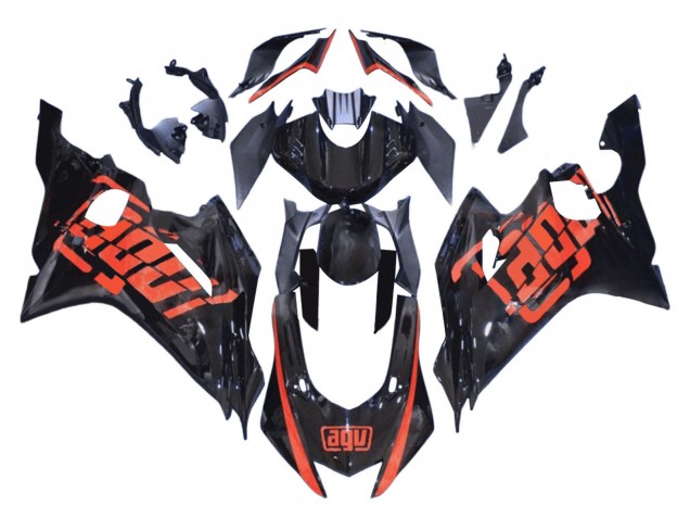 Carenados Moto Yamaha YZF 600 R6 2008-2016 - Rojo Negro Brillante Baratos