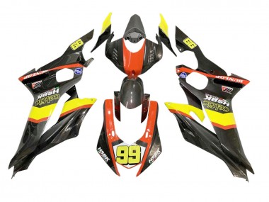 Carenados Moto Yamaha YZF 600 R6 2008-2016 - Amarillo Naranja Negro FibraCarbono Estilo Baratos