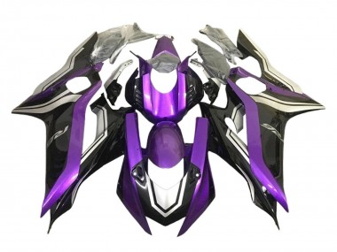 Carenados Moto Yamaha YZF 600 R6 2017-2023 - Plata Púrpura Negro Brillante Baratos