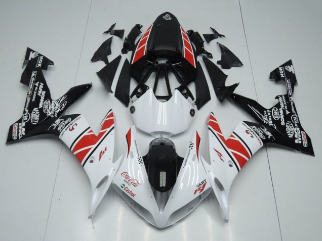 Carenados Moto Yamaha YZF R1 2004-2006 - Blanco Rojo Negro Castrol Baratos