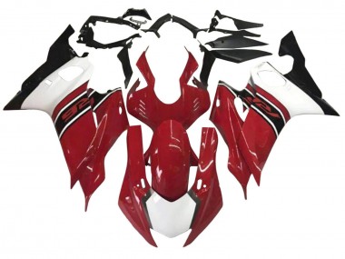 Carenado Moto Yamaha YZF 600 R6 2017-2023 - Blanco Rojo Negro Baratos