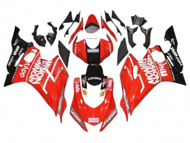 Carenados Moto Yamaha YZF 600 R6 2017-2023 - Rojo Negro Baratos
